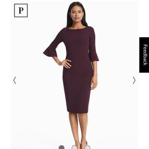 White House Black Market Ruffle Sleeve Dress